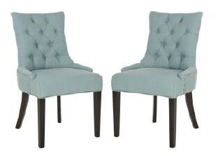 simple modern upholstered upholstered dining chairs with tufted back