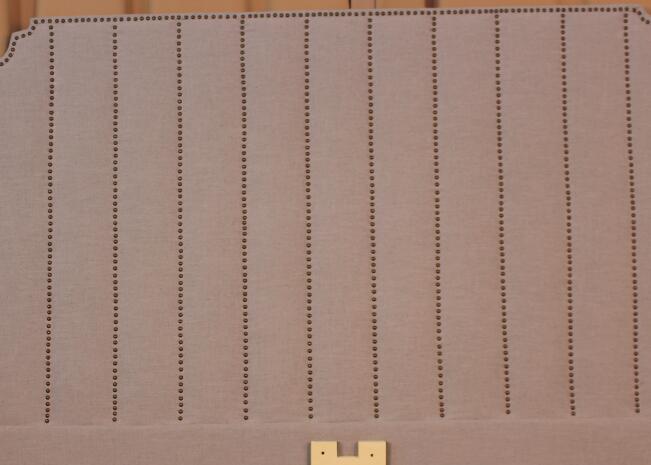 Wood Fabric Upholstered Bedroom Sets Interior Furniture King / Queen Size 0
