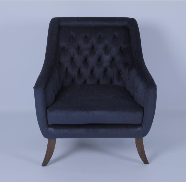 Outdoor Customized Modern Armchair Fabric Wood Frame Elegant Velvet 1