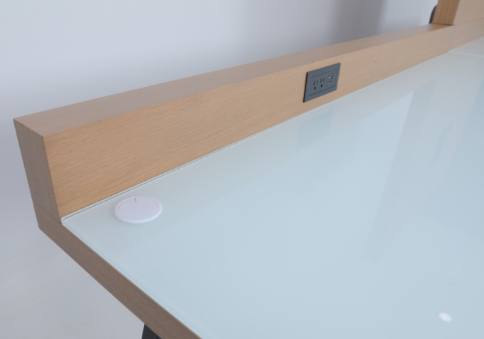 Expansive Linear Desk Left / Right In Hotel Bedroom 1