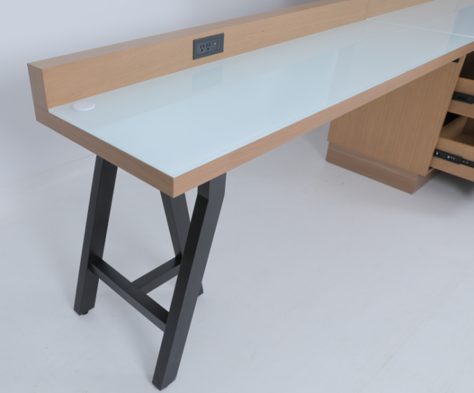 Expansive Linear Desk Left / Right In Hotel Bedroom 3