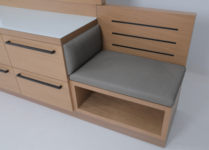 Expansive Linear Desk Left / Right In Hotel Bedroom 6