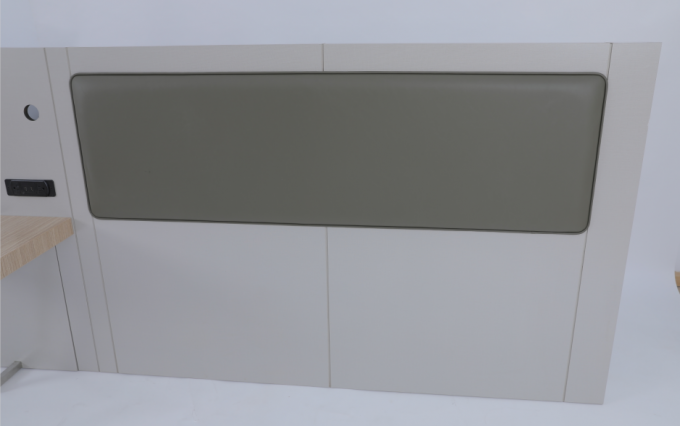 Luxury Hotel Bedroom Furniture Modern Queen Headboard With Attached Nightstands 1