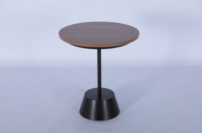 Solid Wood Creative Round Side Table Balcony Small Coffee Table 0