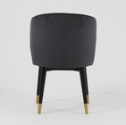 Black Velvet Fabric Furniture Dining Room Chairs Luxury