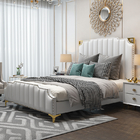 Luxury Hotel Bedroom Furniture Solid Wood Shelf With Stainless Steel Legs