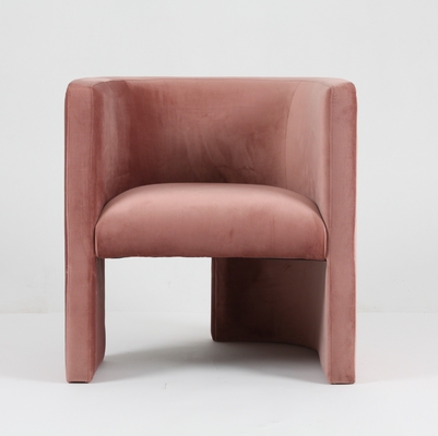 Buy Luxury Velvet Leisure Pink Living Room Chair Upholstered Modern Design online manufacture