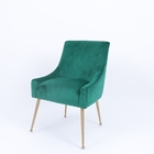 Metal Golden And Green Fabric Living Room Leisure Chair Commercial