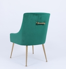 Metal Golden And Green Fabric Living Room Leisure Chair Commercial