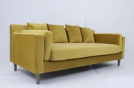 Tufted Button Velvet 3 Seater Modular Sectional Sofa Set For Living Room