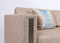Fabric Upholstered Wooden Arm Hotel Queen Sofa Sleeper Luxury Modern Design