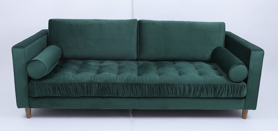 Buy Modern Advanced Velvet Fabric Sofa With Wood Frame For Home Furniture online manufacture