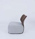 Linen Fabric Vinyl Leisure Lounge Chair for Guesting Room