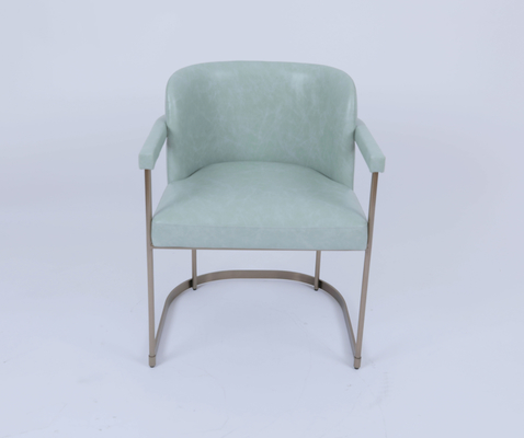 Buy Brushed Brass Luxury Vinyl Living Room Stainless Steel Dining Chair Commercial online manufacture