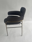 Luxury Dining Chair Stainless Steel Frame OEM / ODM Are Welcomed
