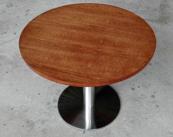 Durable Wooden Dining Room Tables Polished Metal For Restaurant