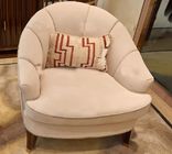 Fabric Upholstery Living Room Couches , Wooden Hotel Lounge Chair High End