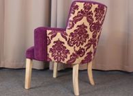 Classic Modern Fabric Armchairs For Living Room With Solid Oak Wood dining chair