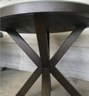 6MM Tempered Glass Top Round Dining Table Hotel Interior Furniture ISO Listed