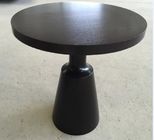 Small Hotel Wooden Dining Room Tables , Wood Top Round Breakfast Table