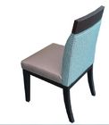 Blue Solid Wood Modern Furniture Dining Room Chairs For Restaurants , PU Finish