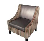 Fabric Single Couch Chair Indoor , Dark Color One Seater Sofa Chair