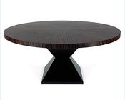 Round / Square Solid Oak Dining Table , Custom Round Pedestal Dining Table