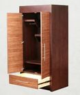 Wooden Two Door Wardrobe Storage Closet With Drawers For Hotel Bedroom
