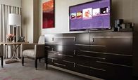 Metal Wooden Luxury Hotel Bedroom Furniture Sets , Modern Hospitality Furniture