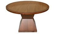 Round Wooden Dining Room Tables MDF Board For Restaurant , Modern Style