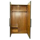 Custom Bedroom Furniture Wardrobes With Drawers And Shelves , Cherry Color