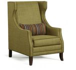 High Back Fabric Hotelsingle Lounge Chairs Upholstered With Pillow Cushion