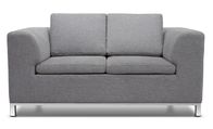 Loveseat Grey Fabric Living Room Couches , French Country Style Couches