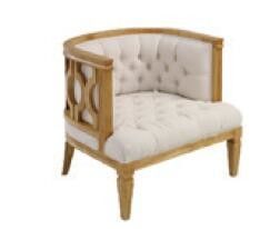 Upholstered Modern Fabric Dining Room Chairs Oak Wood French Style Eco Friendly