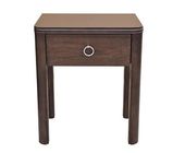 Solid Wood Hotel Bedside Tables One Drawers With Power Hub , Eco Friendly