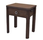 Solid Wood Hotel Bedside Tables One Drawers With Power Hub , Eco Friendly