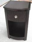 MDF Board Bedroom Furniture Bedside Tables , Side Mounted Tall Night Stand