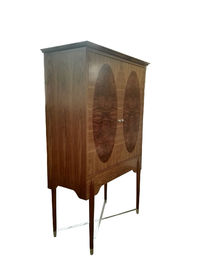 Luxury Walnut Hotel Room Wardrobe , Guest Room Closet Double Doors