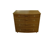 4 Drawer Hotel Room Dresser Walnut Wood Veneer Commercial Furniture