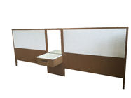 Oak Wood Frame Hotel Style Headboards For Twin Beds With Night Stand