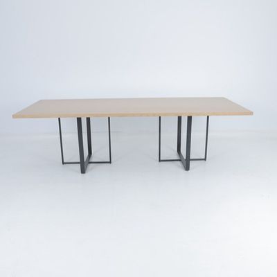 Buy Modern Bedroom Custom Wood Desk With Metal Console online manufacture