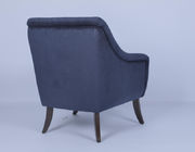 Outdoor Customized Modern Armchair Fabric Wood Frame Elegant Velvet
