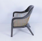 Customized Modern Occasional Chairs Armchair Fabric Wood Frame
