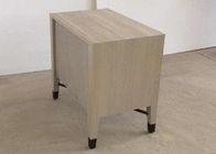 Oak wood veneer HPL top wooden grey color night stand,bed side table