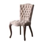 Natural Oak Wood Frame Furniture Dining Room Chairs , High Back Dining Chairs
