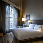 5-star hotel custom made FFE hospitality casegoods  walnut wood hotel bedroom  Furniture