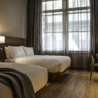 5-star hotel custom made FFE hospitality casegoods  walnut wood hotel bedroom  Furniture