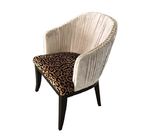 Modern design custom made hotel velvet fabric wooden dining chair with silver neilheads