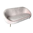 Pink Couch Velvet Upholstery Sofa Living Room Furniture For Wedding Rental