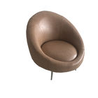 Popular lounge chair leather with stainless steel leg for wedding party rental furniture,living room sofa